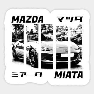 Mazda Miata MX-5 ND Black 'N White 3 Sticker